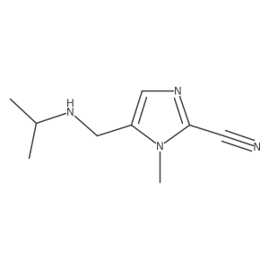 1-Methyl-5-{[(propan-2-yl)amino]methyl}-1H-imidazole-2-carbonitrile Structure