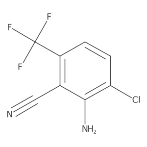 6-Chloro-2-cyano-3-(trifluoromethyl)aniline结构式
