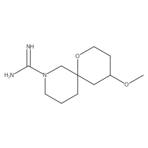 4-Methoxy-1-oxa-8-azaspiro[5.5]undecane-8-carboximidamide结构式