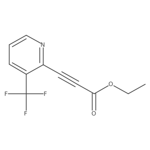 Ethyl 3-[3-(trifluoromethyl)pyridin-2-yl]prop-2-ynoate Structure