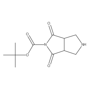 (3AR,6AS)-Tert-butyl 1,3-dioxohexahydropyrrolo[3,4-C]pyrrole-2(1H)-carboxylate Structure