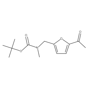 tert-butyl N-[(5-acetylfuran-2-yl)methyl]-N-methylcarbamate Structure
