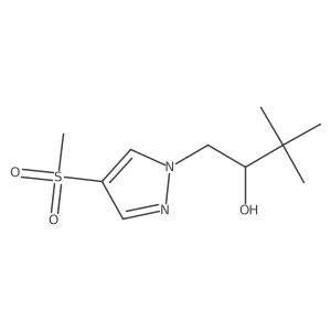 1-(4-methanesulfonyl-1H-pyrazol-1-yl)-3,3-dimethylbutan-2-ol Structure