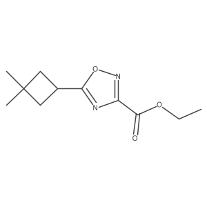 Ethyl 5-(3,3-dimethylcyclobutyl)-1,2,4-oxadiazole-3-carboxylate Structure