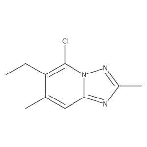 5-Chloro-6-ethyl-2,7-dimethyl-[1,2,4]triazolo[1,5-a]pyridine Structure