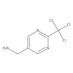 [2-(Trichloromethyl)pyrimidin-5-yl]methanamine Structure