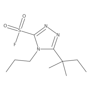 5-(2-methylbutan-2-yl)-4-propyl-4H-1,2,4-triazole-3-sulfonyl fluoride Structure