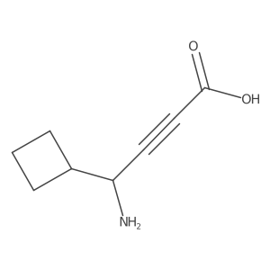 4-Amino-4-cyclobutylbut-2-ynoic acid结构式
