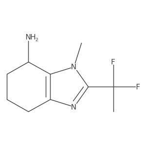 2-(1,1-difluoroethyl)-1-methyl-4,5,6,7-tetrahydro-1H-1,3-benzodiazol-7-amine Structure
