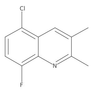 5-Chloro-8-fluoro-2,3-dimethylquinoline结构式