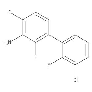 3-(3-Chloro-2-fluorophenyl)-2,6-difluoroaniline结构式