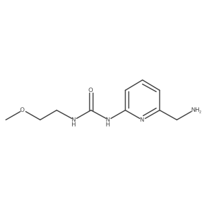 1-[6-(Aminomethyl)pyridin-2-yl]-3-(2-methoxyethyl)urea结构式