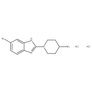 1-(6-Bromo-1H-benzimidazol-2-yl)piperidin-4-amine;dihydrochloride Structure
