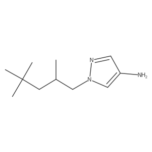 1-(2,4,4-trimethylpentyl)-1H-pyrazol-4-amine结构式