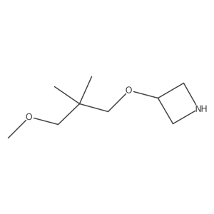 3-(3-Methoxy-2,2-dimethylpropoxy)azetidine Structure