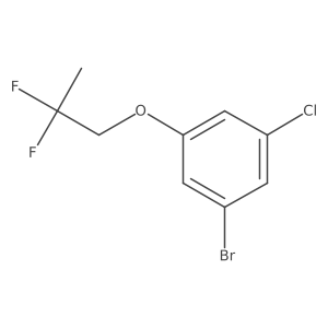 1-Bromo-3-chloro-5-(2,2-difluoropropoxy)benzene Structure