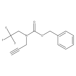 benzyl N-(prop-2-yn-1-yl)-N-(2,2,2-trifluoroethyl)carbamate结构式
