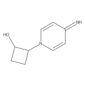 trans-2-(4-Imino-1,4-dihydropyridin-1-yl)cyclobutan-1-ol结构式