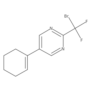 2-(Bromodifluoromethyl)-5-(cyclohex-1-en-1-yl)pyrimidine结构式