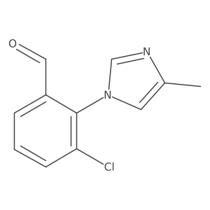 3-chloro-2-(4-methyl-1H-imidazol-1-yl)benzaldehyde结构式