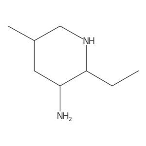 2-Ethyl-5-methylpiperidin-3-amine Structure