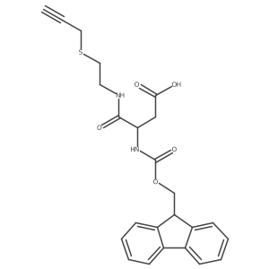 3-({[(9H-fluoren-9-yl)methoxy]carbonyl}amino)-3-{[2-(prop-2-yn-1-ylsulfanyl)ethyl]carbamoyl}propanoic acid结构式