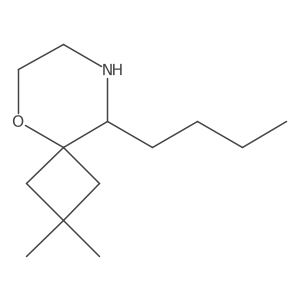 9-Butyl-2,2-dimethyl-5-oxa-8-azaspiro[3.5]nonane Structure