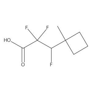 2,2,3-Trifluoro-3-(1-methylcyclobutyl)propanoic acid结构式