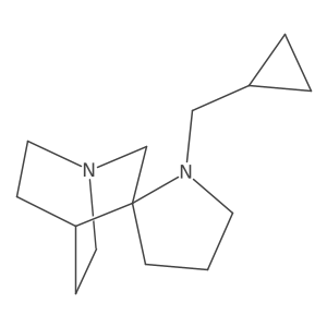 1'-(Cyclopropylmethyl)-4-azaspiro[bicyclo[2.2.2]octane-2,2'-pyrrolidine]结构式