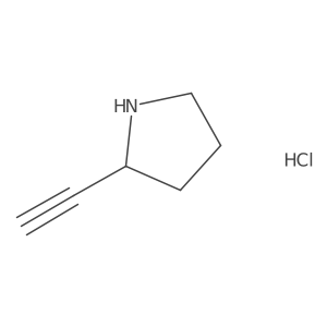 (2R)-2-ethynylpyrrolidine hydrochloride Structure