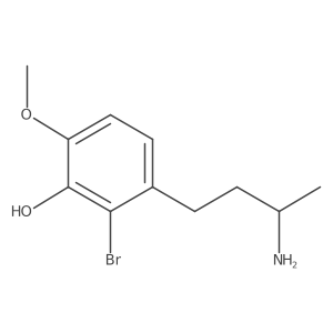 3-[(3R)-3-aminobutyl]-2-bromo-6-methoxyphenol Structure