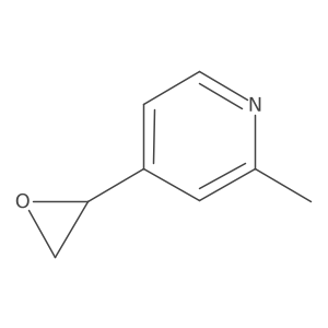 2-methyl-4-[(2R)-oxiran-2-yl]pyridine结构式