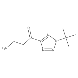 3-amino-1-(2-tert-butyl-2H-1,2,3,4-tetrazol-5-yl)propan-1-one Structure
