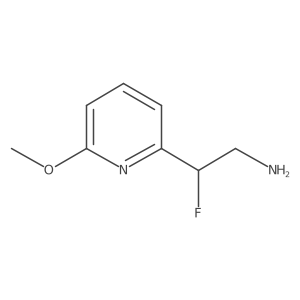2-Fluoro-2-(6-methoxypyridin-2-yl)ethan-1-amine Structure