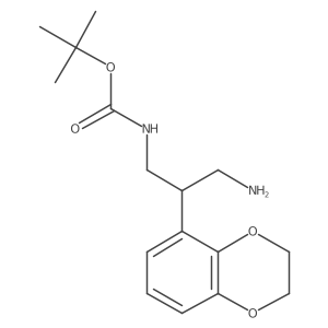 tert-butyl N-[3-amino-2-(2,3-dihydro-1,4-benzodioxin-5-yl)propyl]carbamate Structure