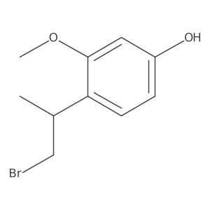 4-(1-Bromopropan-2-yl)-3-methoxyphenol Structure