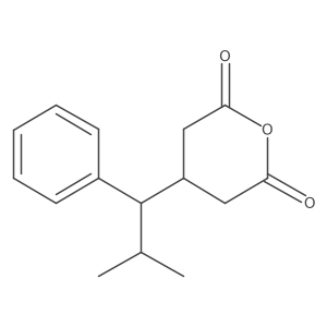 4-(2-Methyl-1-phenylpropyl)oxane-2,6-dione结构式