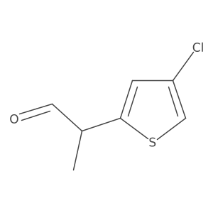 2-(4-Chlorothiophen-2-yl)propanal Structure