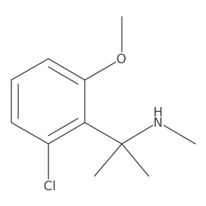 [2-(2-Chloro-6-methoxyphenyl)propan-2-yl](methyl)amine结构式