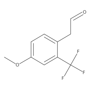 2-[4-Methoxy-2-(trifluoromethyl)phenyl]acetaldehyde Structure