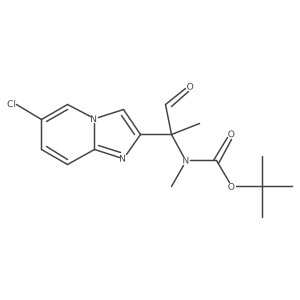 tert-butyl N-(2-{6-chloroimidazo[1,2-a]pyridin-2-yl}-1-oxopropan-2-yl)-N-methylcarbamate Structure