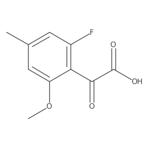 2-(2-Fluoro-6-methoxy-4-methylphenyl)-2-oxoacetic acid结构式