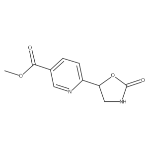 Methyl 6-(2-oxo-1,3-oxazolidin-5-yl)pyridine-3-carboxylate结构式