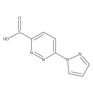 6-(1H-pyrazol-1-yl)pyridazine-3-sulfinic acid结构式