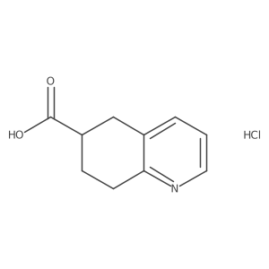 5,6,7,8-Tetrahydroquinoline-6-carboxylic acid;hydrochloride Structure