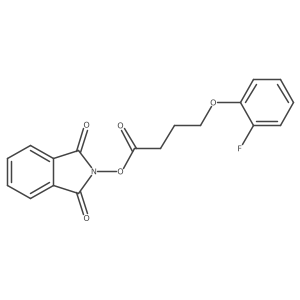 1,3-dioxo-2,3-dihydro-1H-isoindol-2-yl 4-(2-fluorophenoxy)butanoate结构式