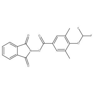 1,3-dioxo-2,3-dihydro-1H-isoindol-2-yl 4-(difluoromethoxy)-3,5-dimethylbenzoate结构式