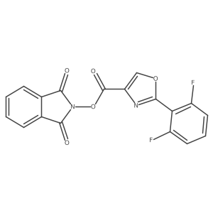 1,3-dioxo-2,3-dihydro-1H-isoindol-2-yl 2-(2,6-difluorophenyl)-1,3-oxazole-4-carboxylate Structure