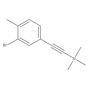 2-(3-Bromo-4-methylphenyl)ethynyl-trimethylsilane Structure