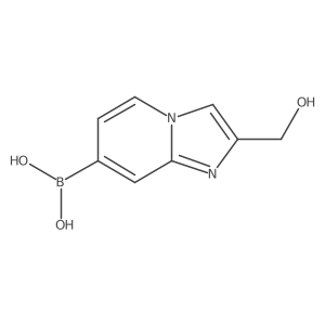 B-[2-(hydroxymethyl)imidazo[1,2-a]pyridin-7-yl]boronic acid Structure